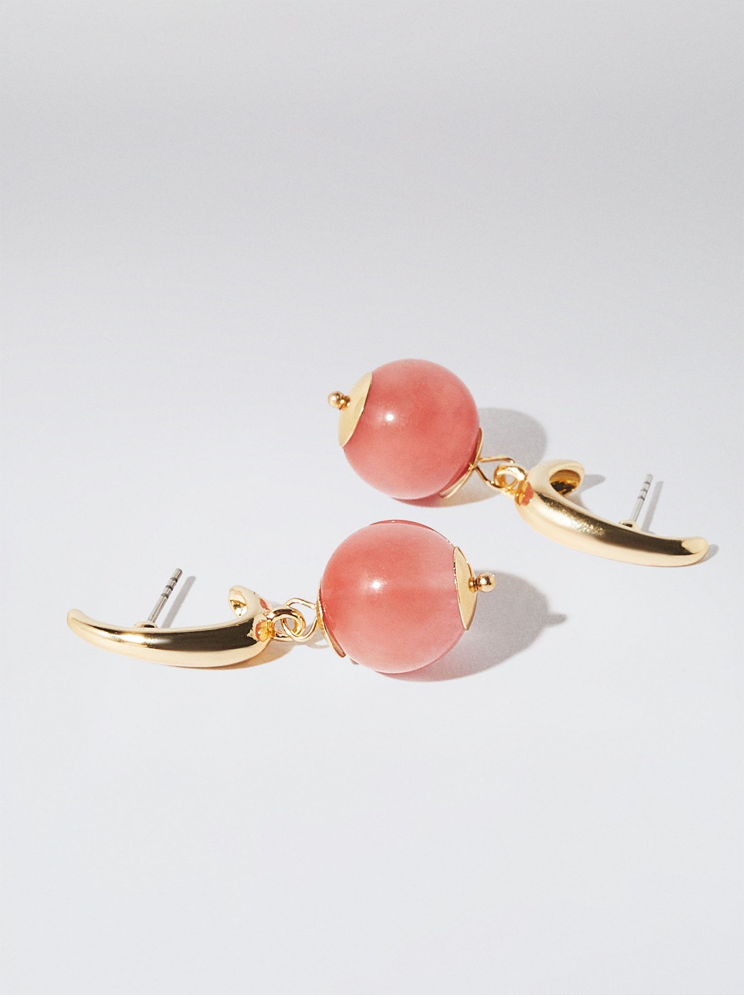 Hoop Earrings With Stone