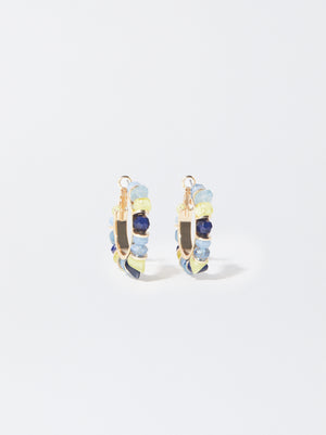 Multicoloured Hoop Earrings