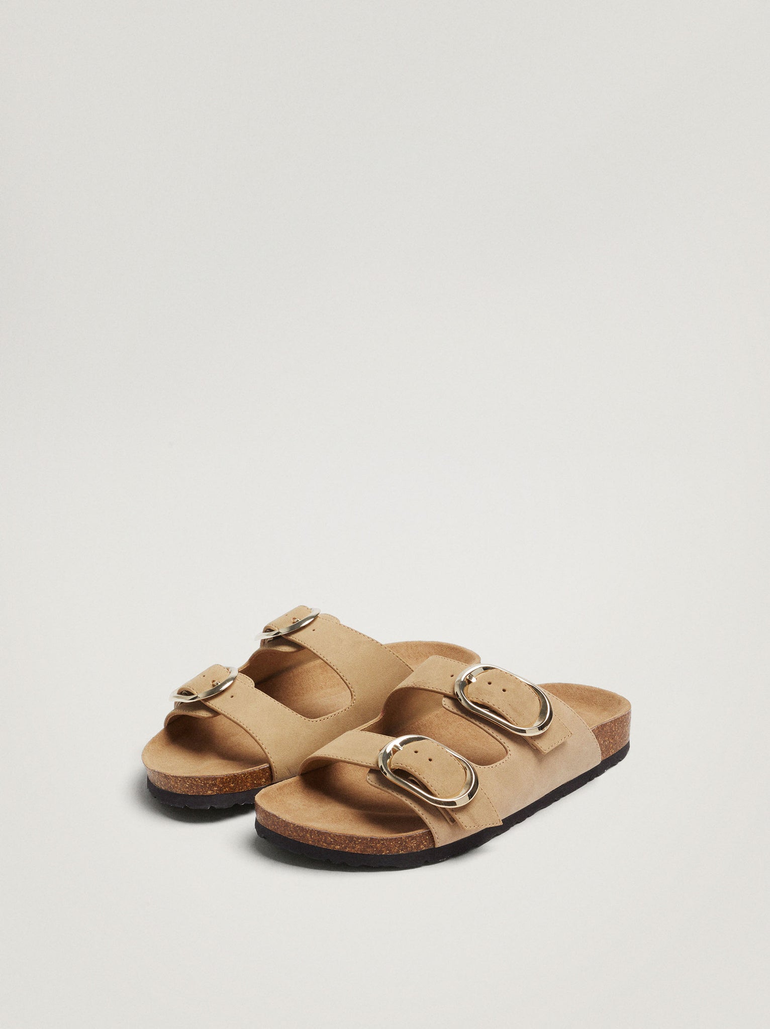 Flat Buckled Sandals