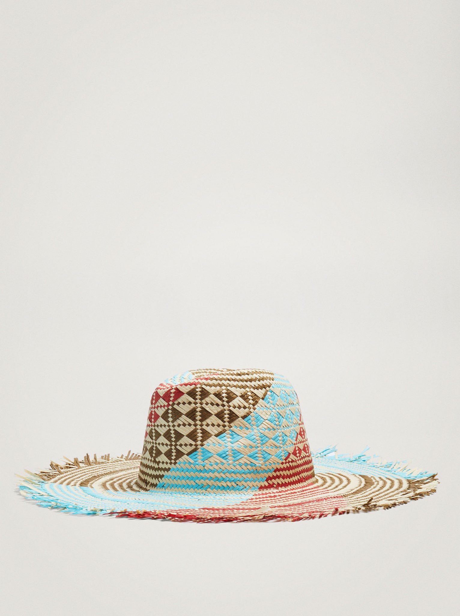 Multicoloured Straw Hat