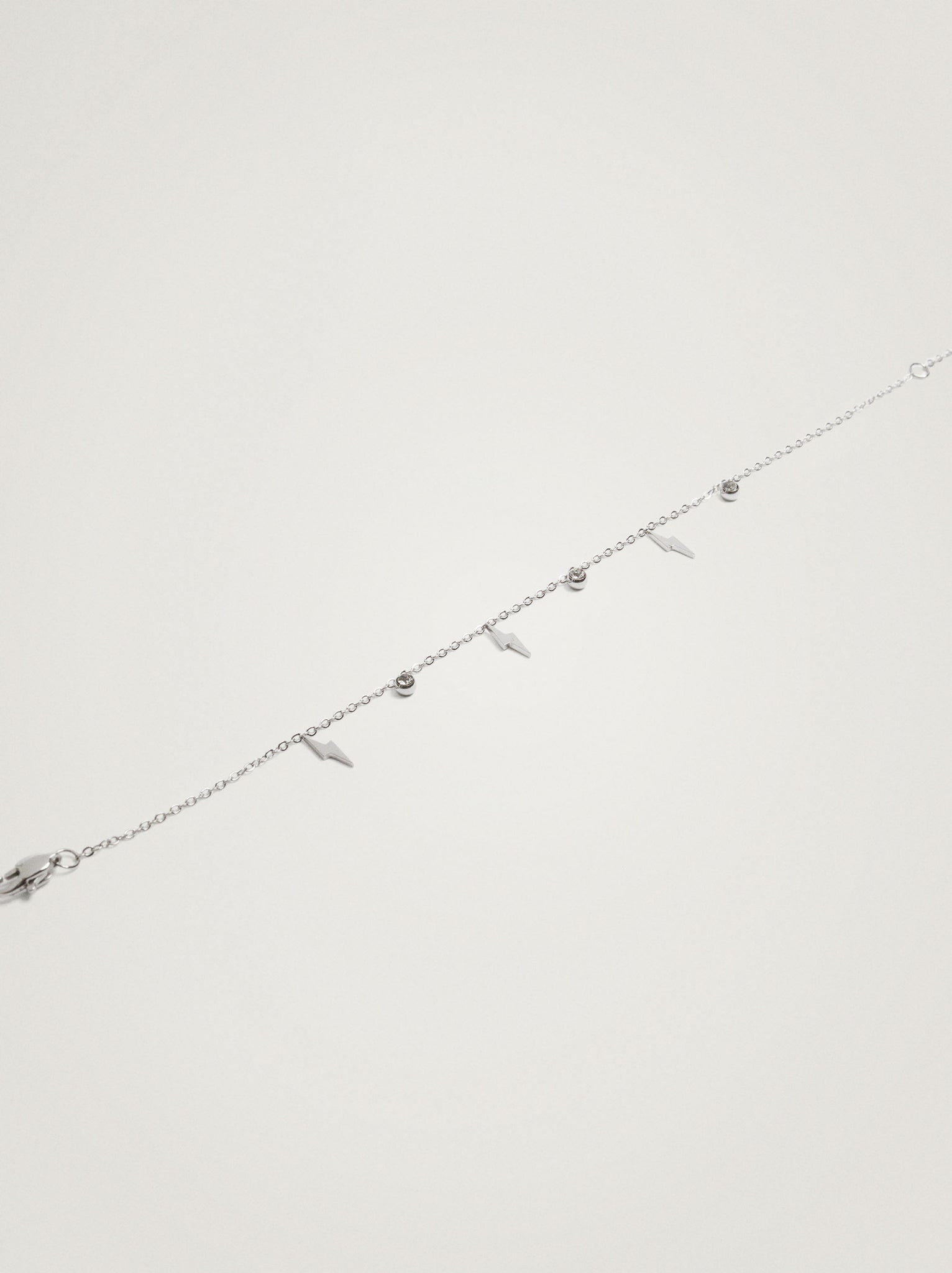 Stainless Steel Bracelet With Charms And Crystals