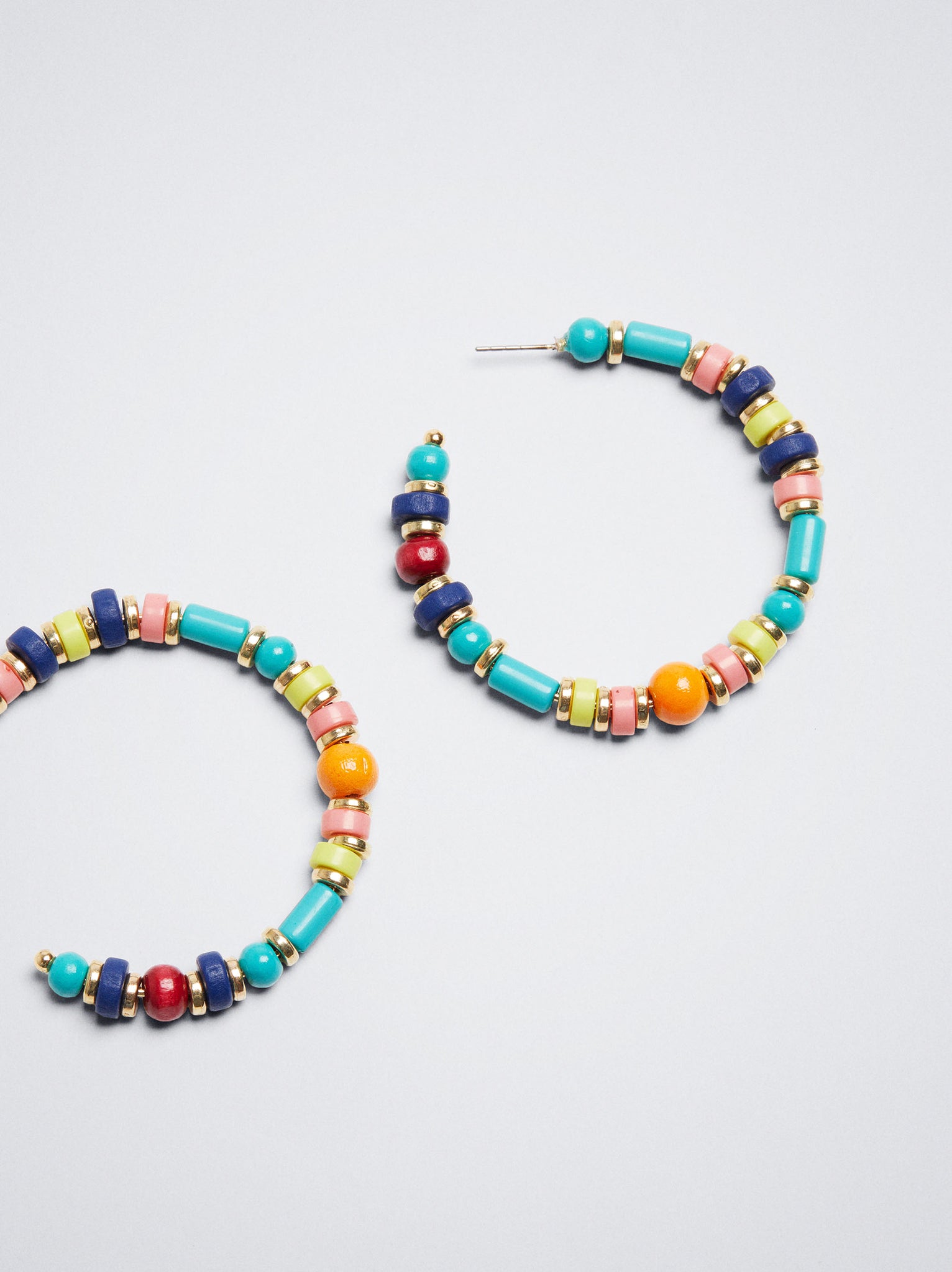 Multicoloured Hoop Earrings