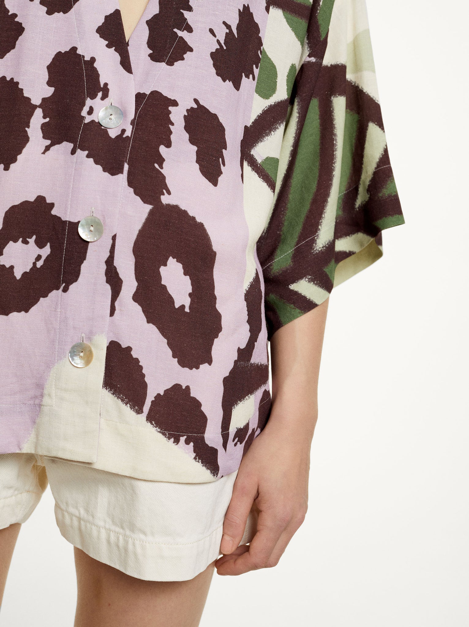 Linen Printed Kimono