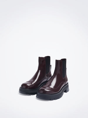 Track Sole Elastic Ankle Boots