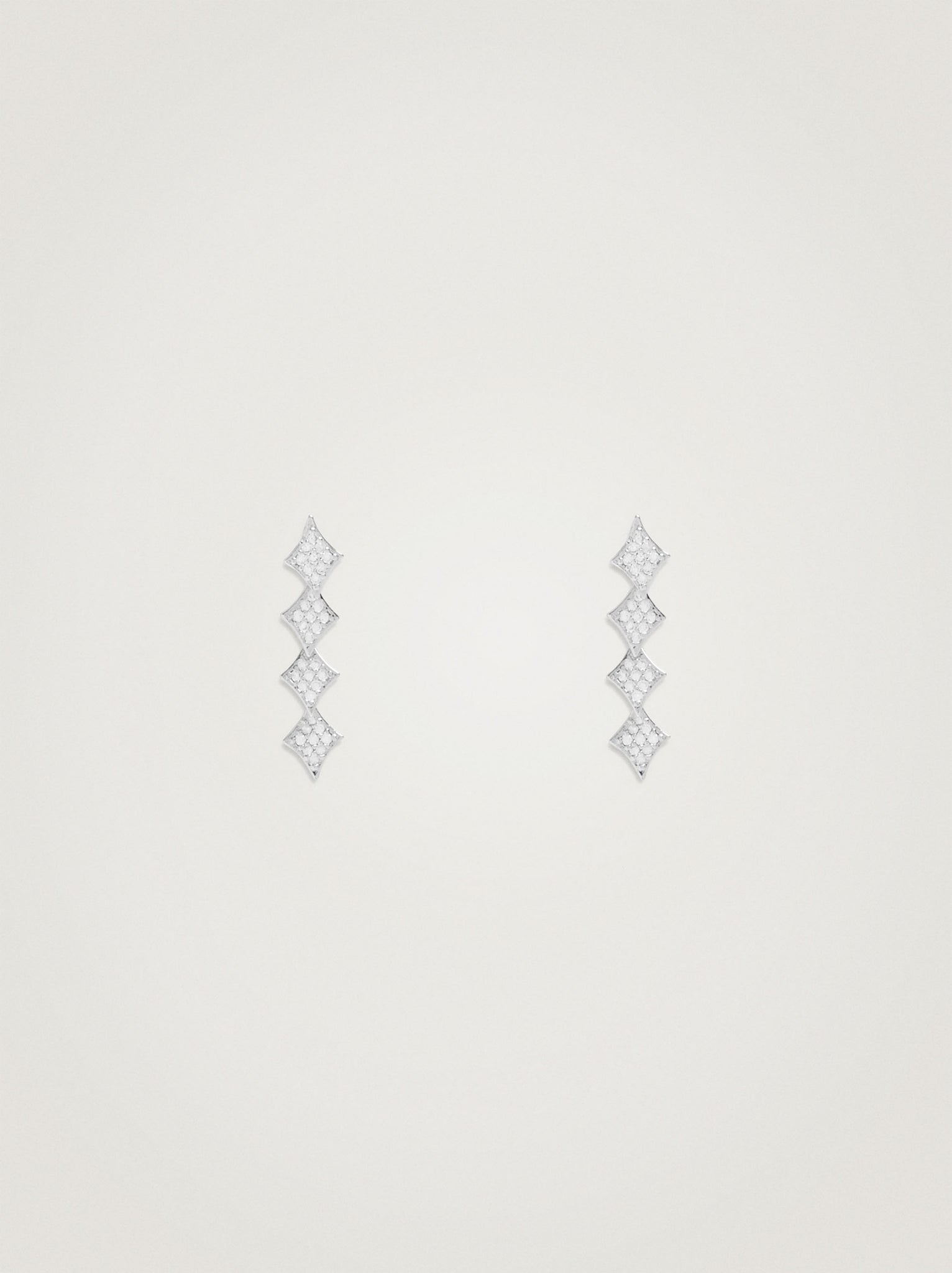 Silver Earrings  With Zirconia