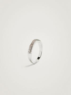 Silver Ring With Zirconia