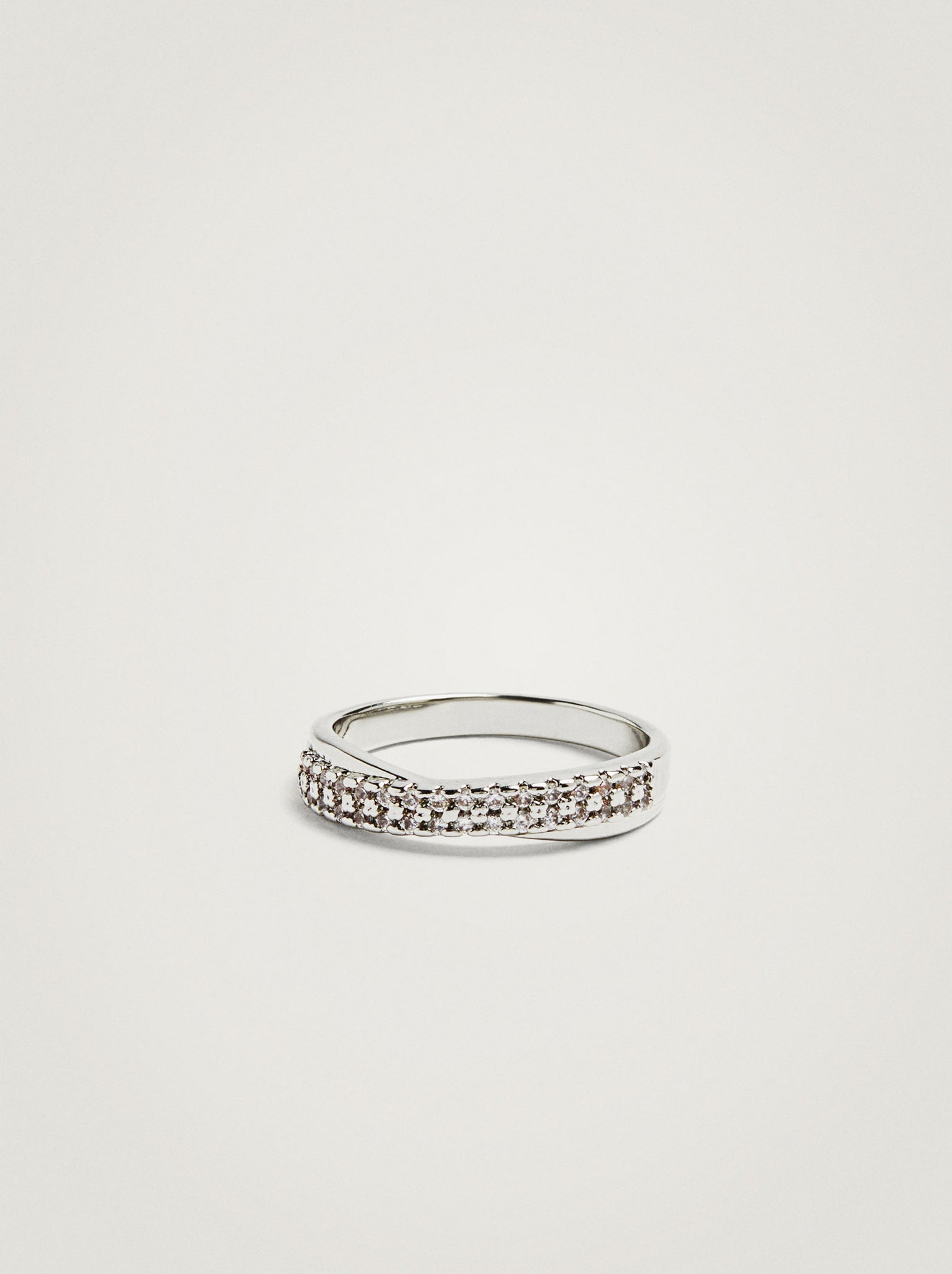Silver Ring With Zirconia