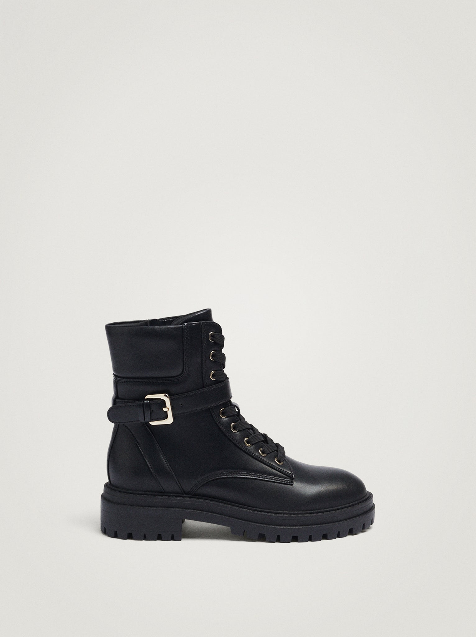 Military Boots With Buckle