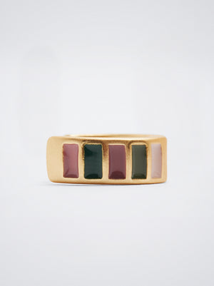 Enamel Hoop Earrings