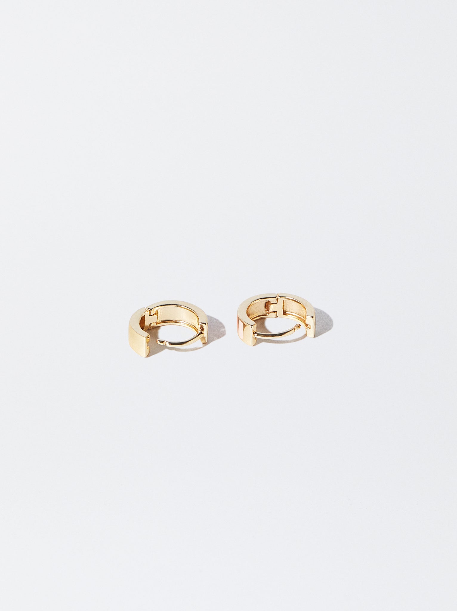 Enamel Hoop Earrings