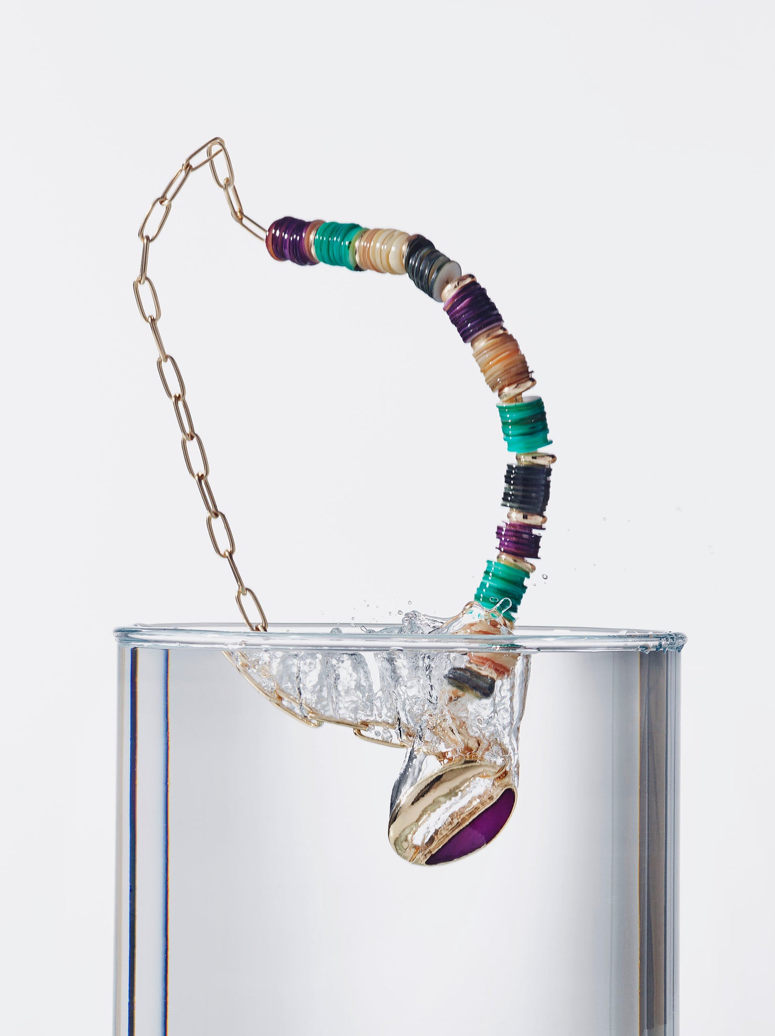 Multicoloured Necklace With Shell