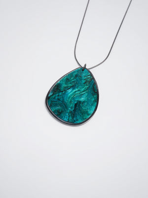 Necklace With Resin Pendant