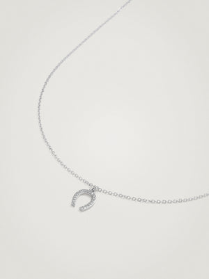 Horn Necklace With Zirconia