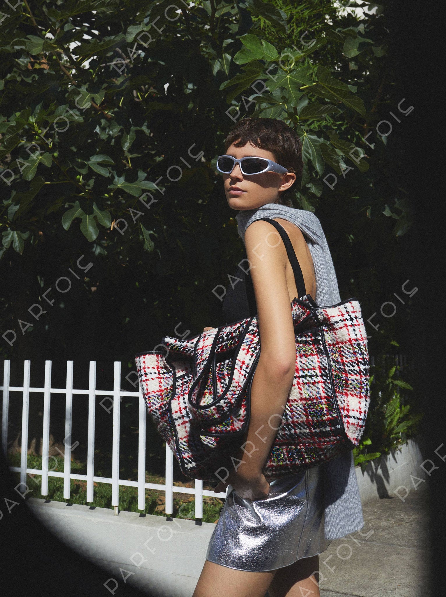 Tweed Shopper Bag