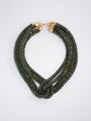 Beaded Necklace With Knot