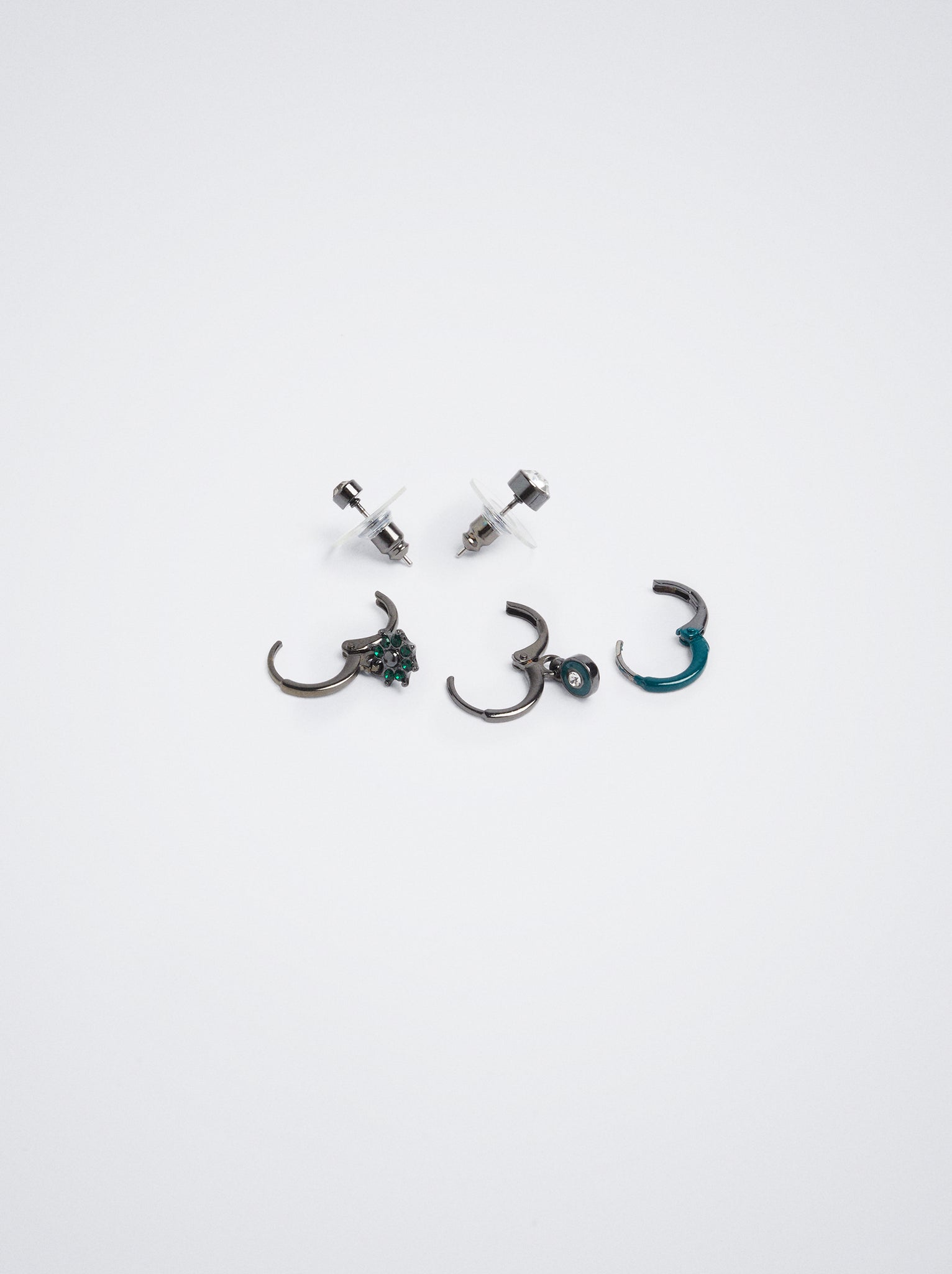 Set Of Hoops With Crystals