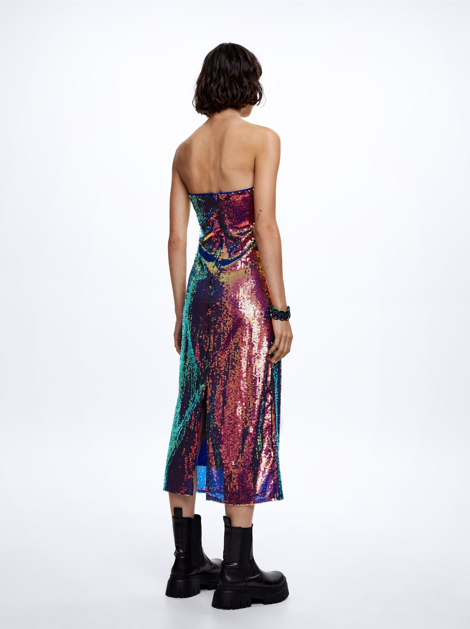 Sequinned Midi Dress