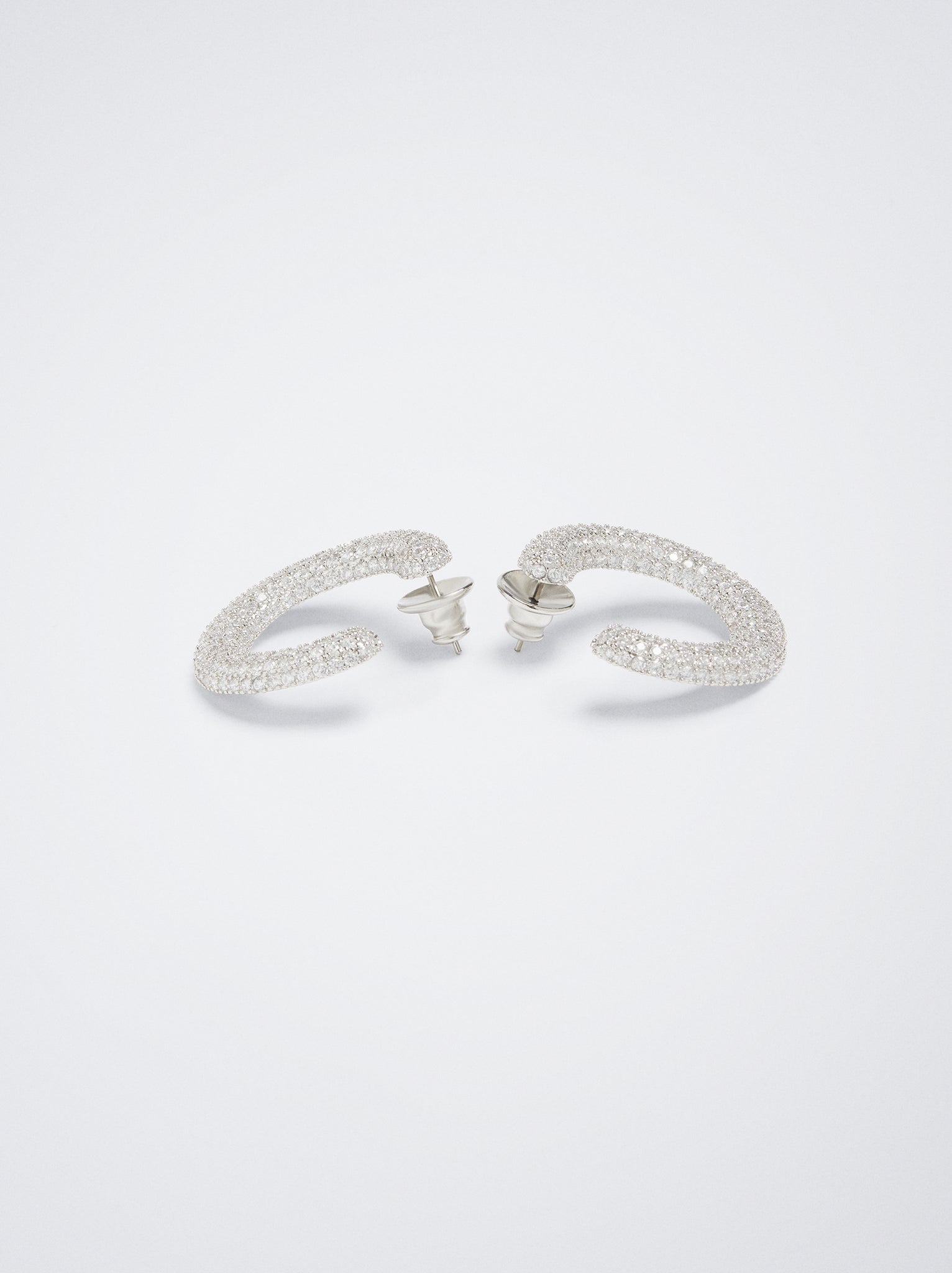 Silver Earrings  With Zirconia