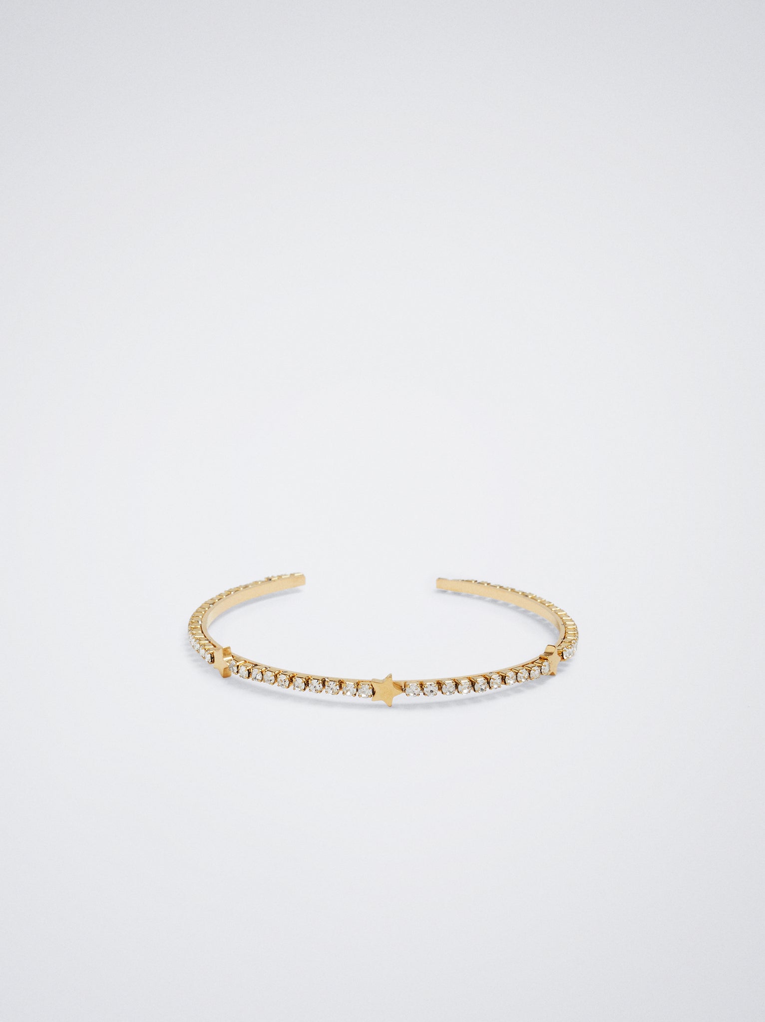 Steel Bracelet With Crystals