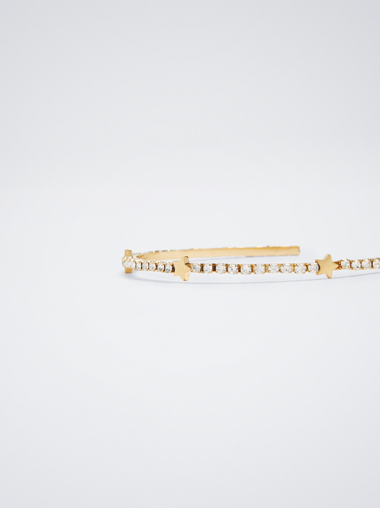 Steel Bracelet With Crystals