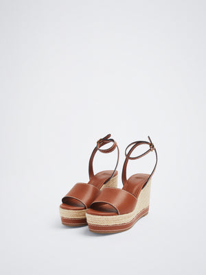 Tied Wedge Sandals