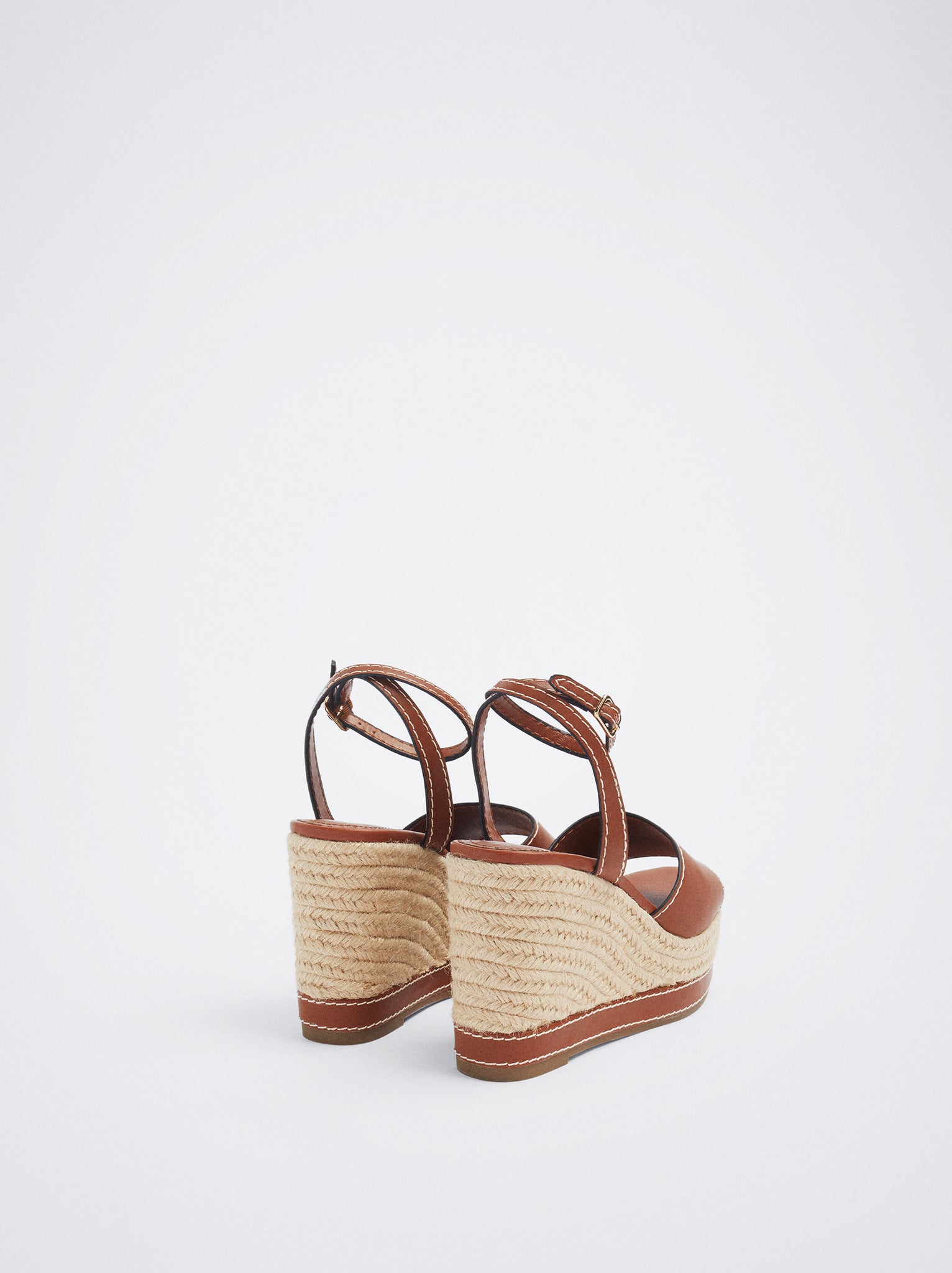 Tied Wedge Sandals
