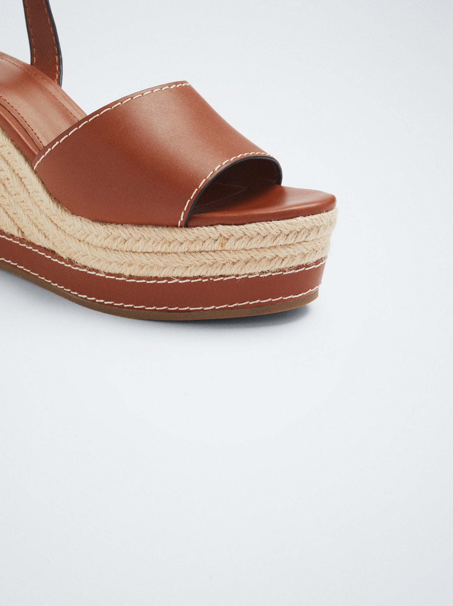 Tied Wedge Sandals