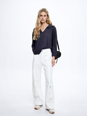 Denim Cargo Trousers