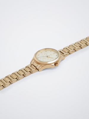 Stainless Steel Golden Watch