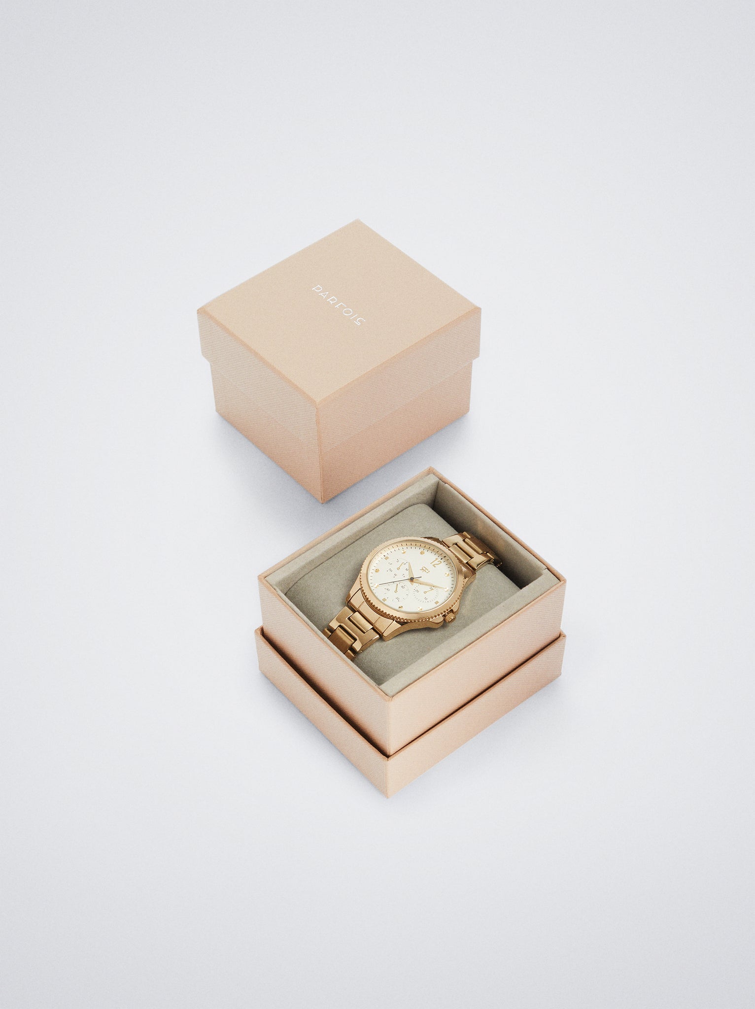 Stainless Steel Golden Watch