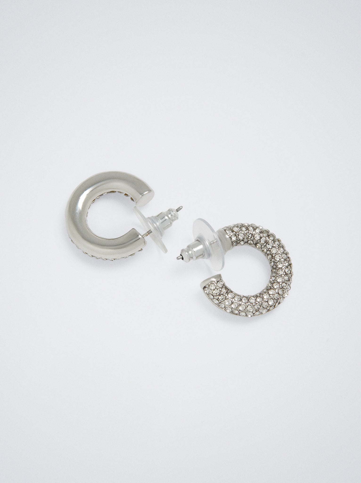 Hoop Earrings With Crystals