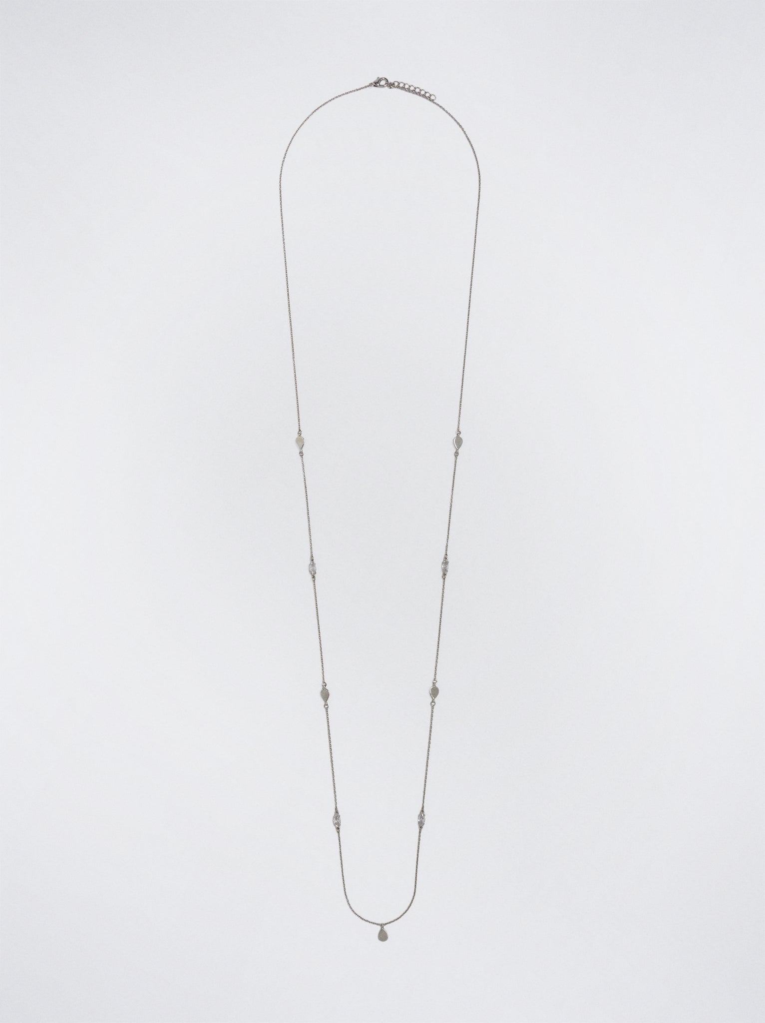 Silver Necklace With Zirconia