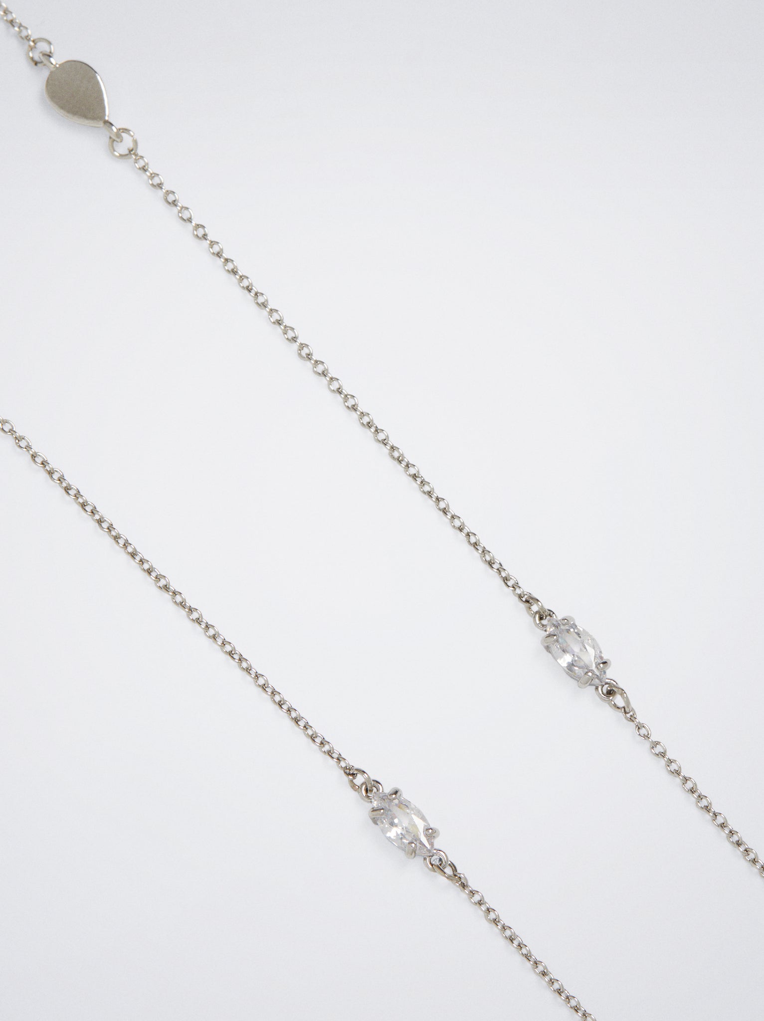 Silver Necklace With Zirconia