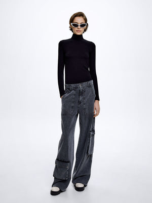 Long Sleeve High-Neck T-Shirt