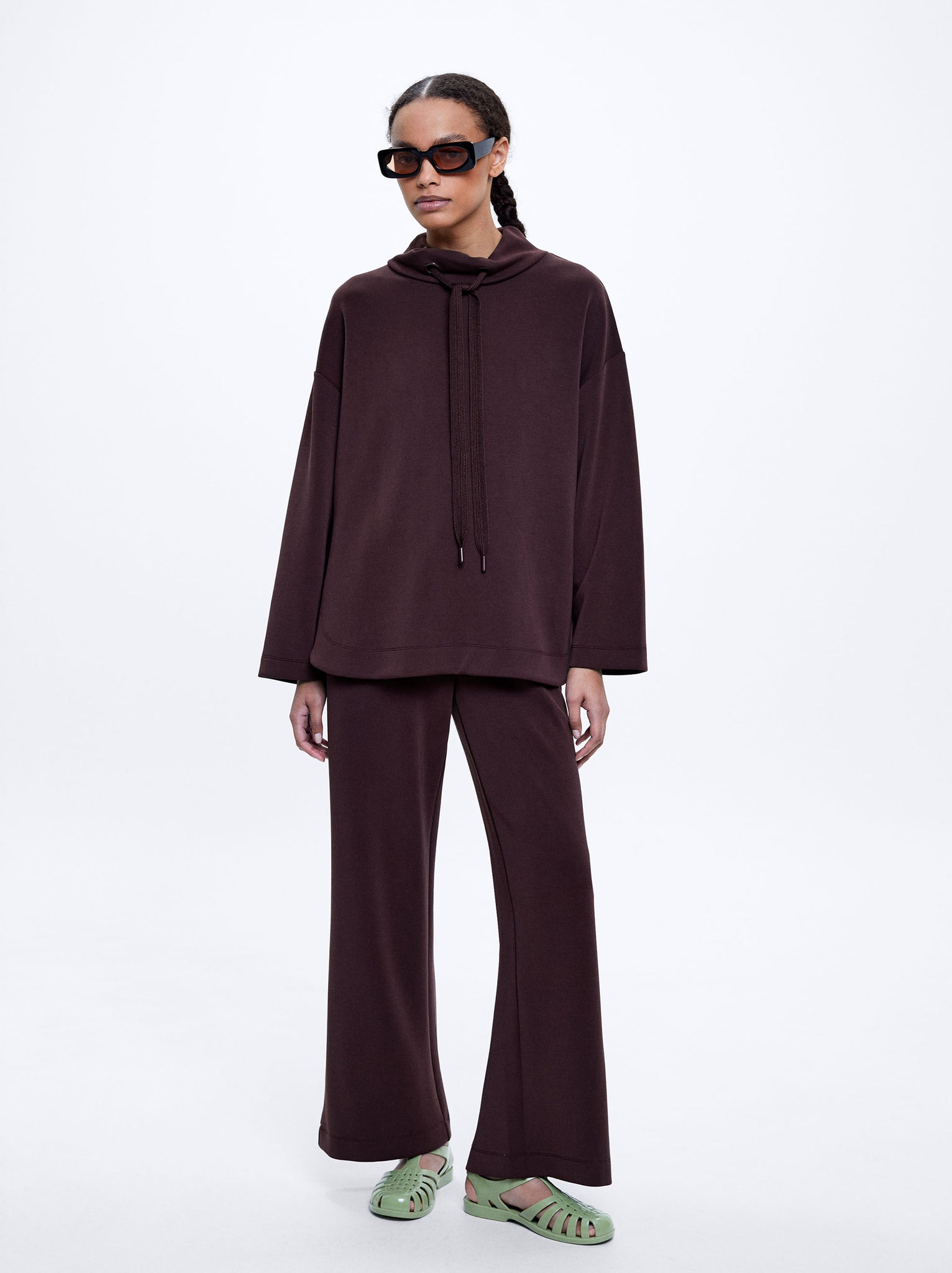 High-Neck Modal Sweatshirt