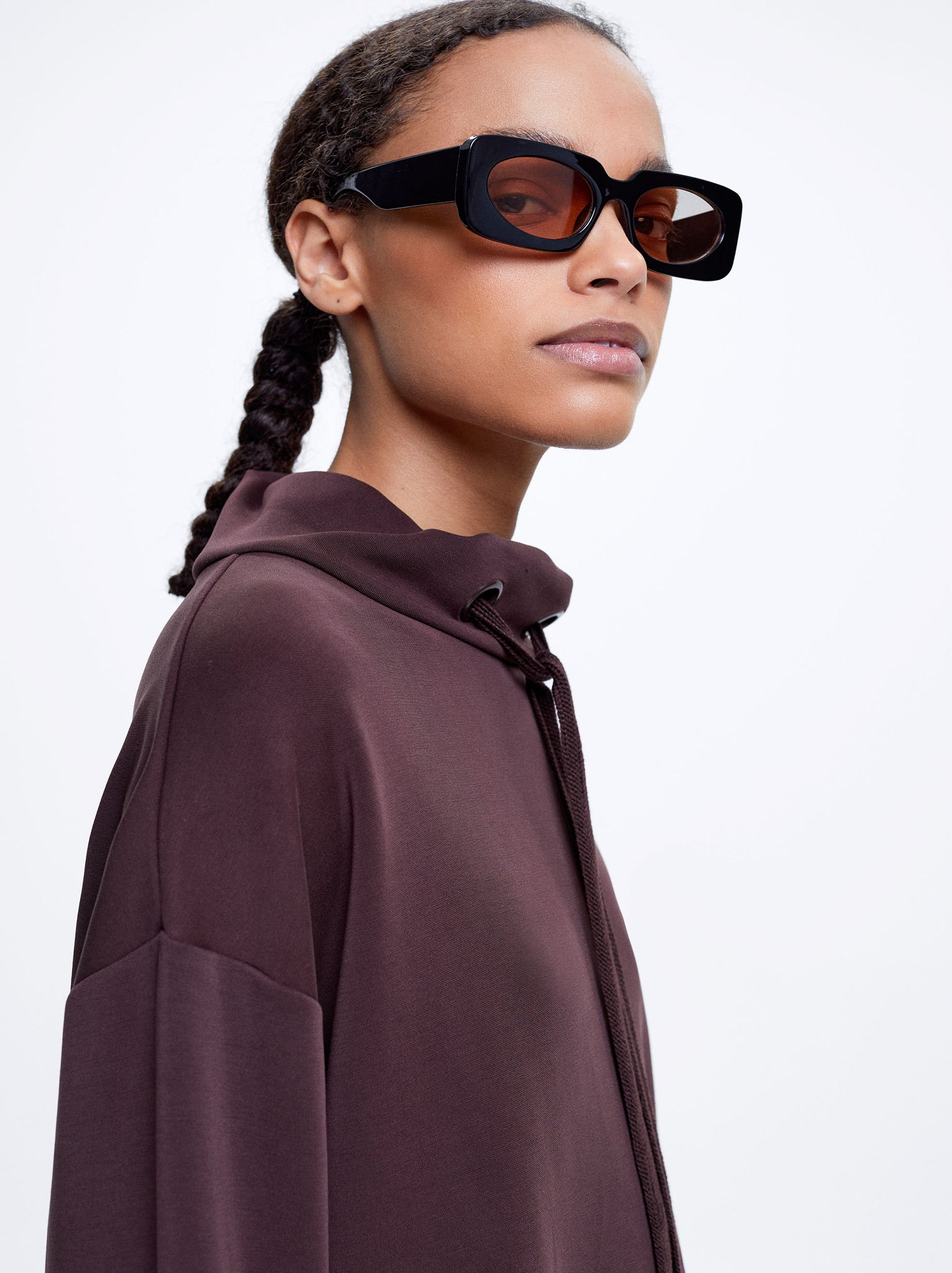 High-Neck Modal Sweatshirt