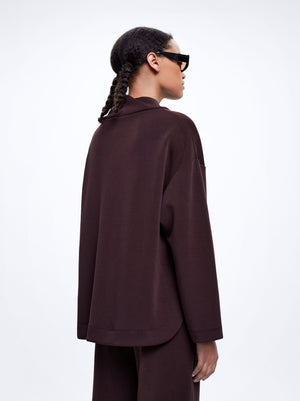 High-Neck Modal Sweatshirt