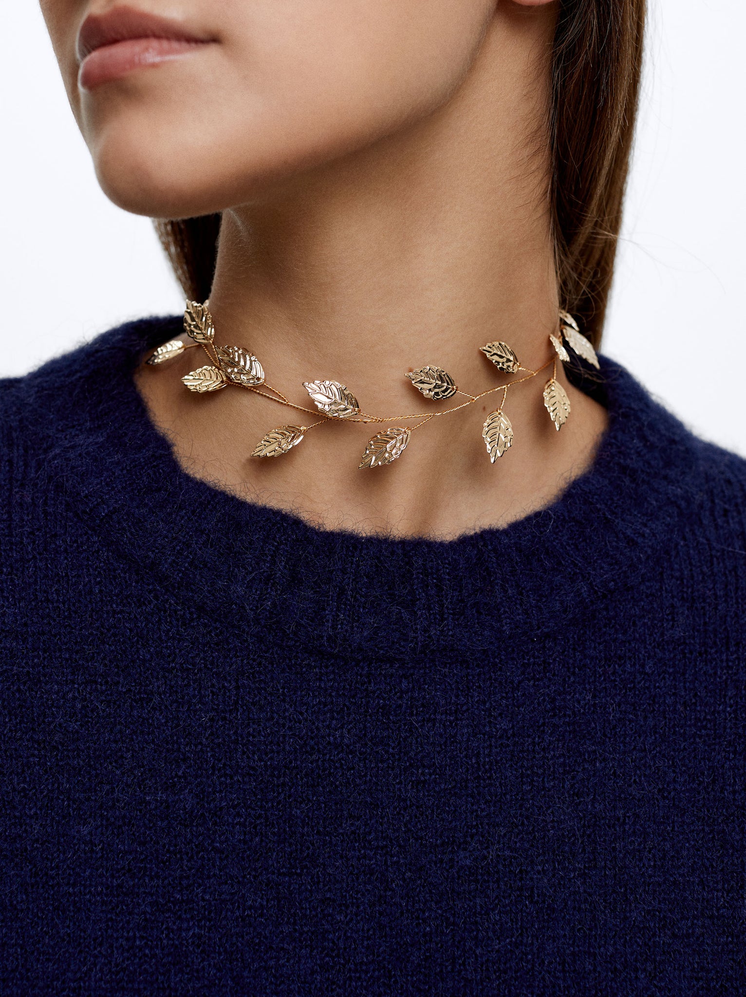 Golden Leaf Choker