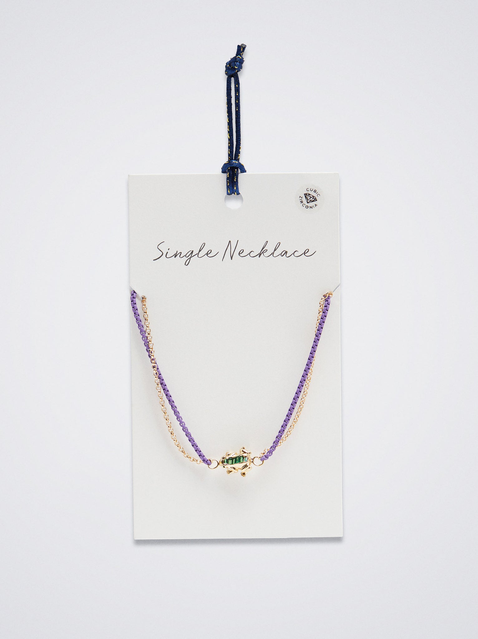 Chain Necklace With Zirconia