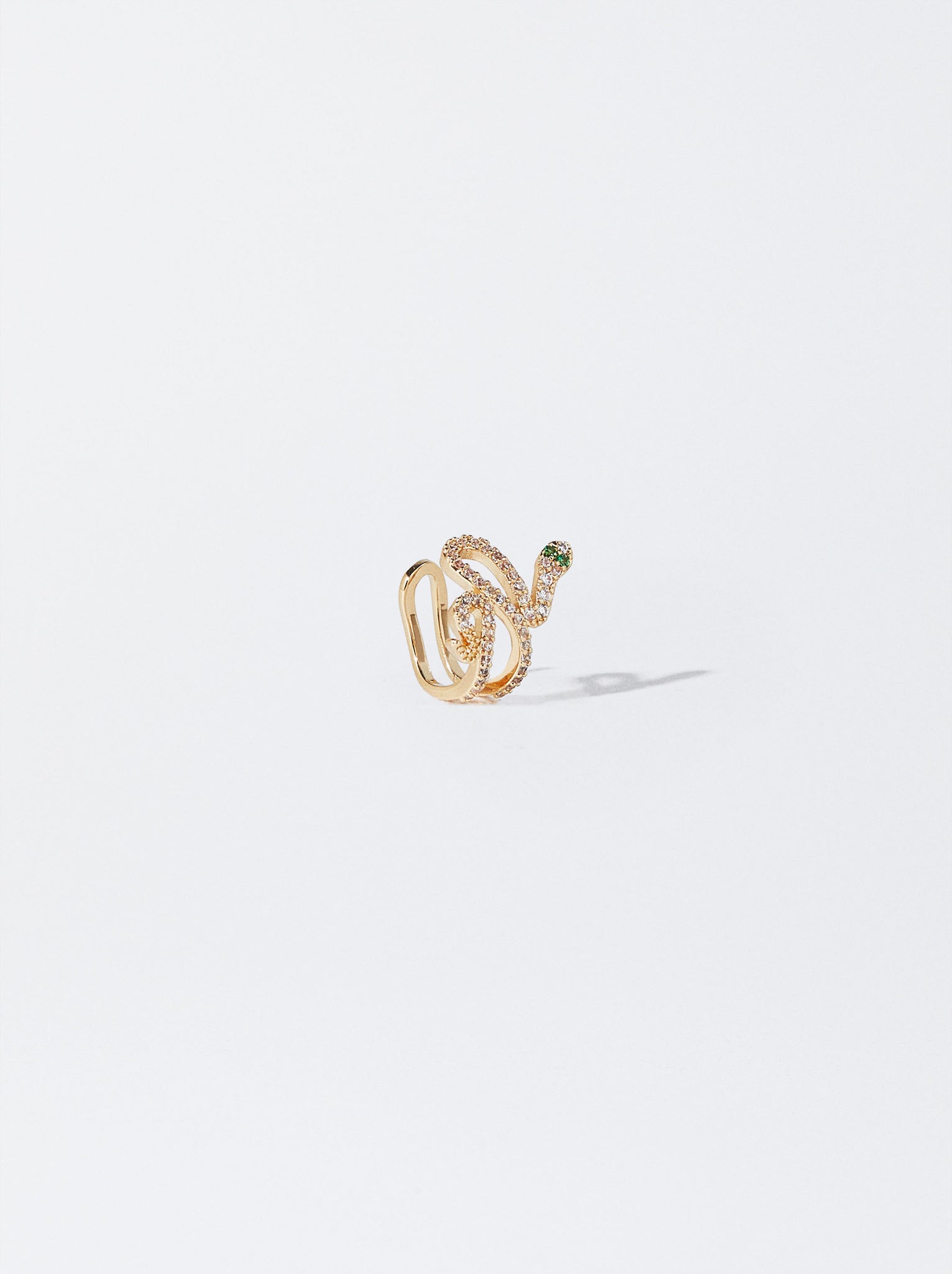 Snake Ear Cuff With Zirconia