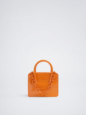 Animal Embossed Bag With Chain