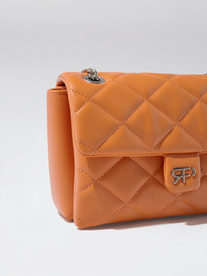 Quilted Crossbody Bag With Chain