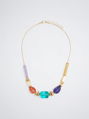 Multicoloured Resin Necklace