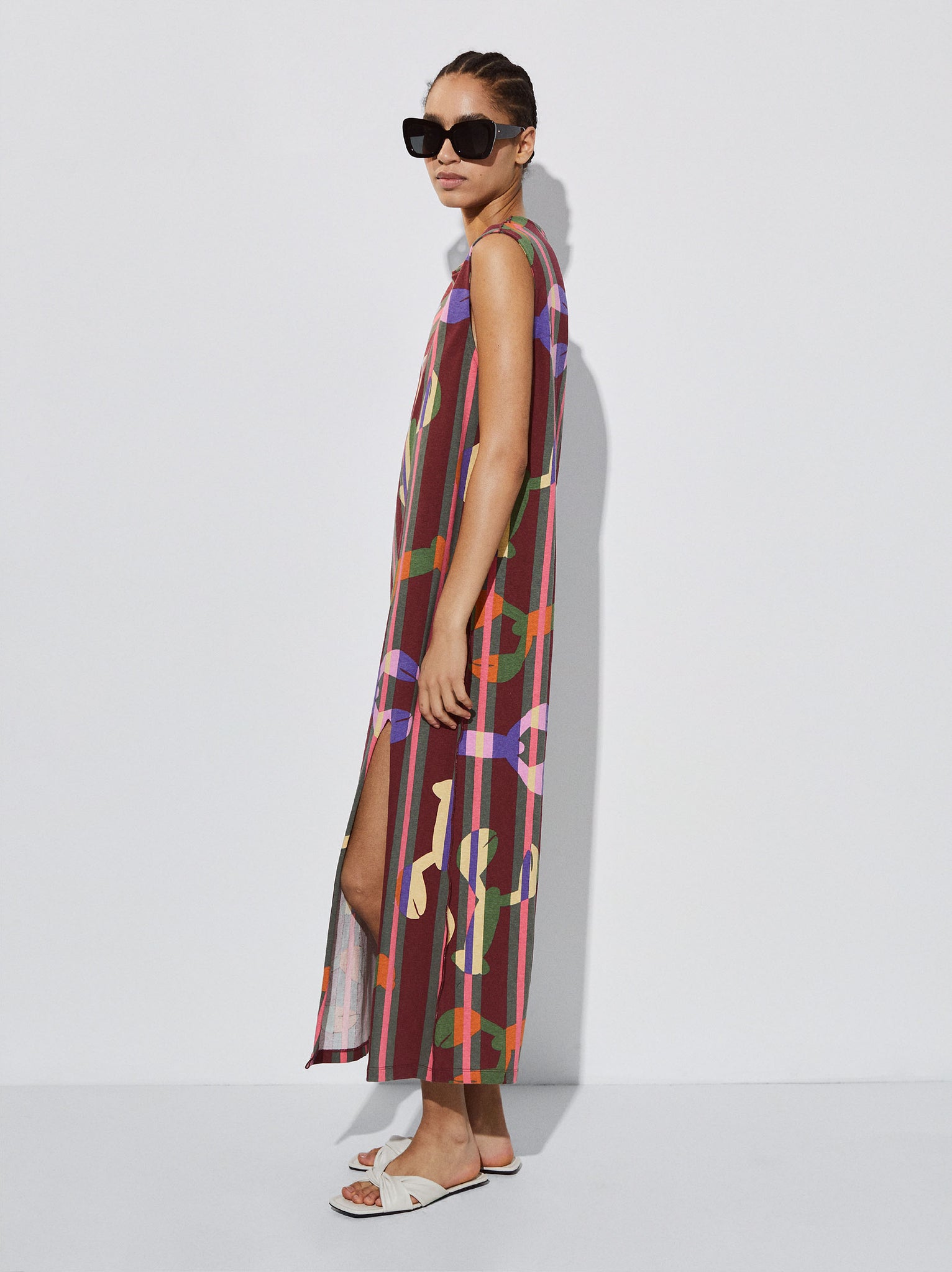 Printed Midi Dress