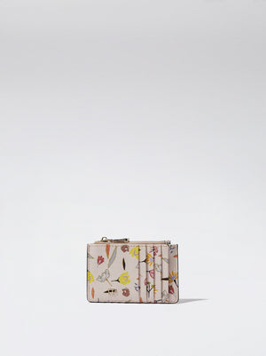 Floral Print Card Holder