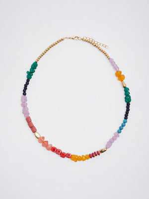 Multicoloured Necklace With Ceramic