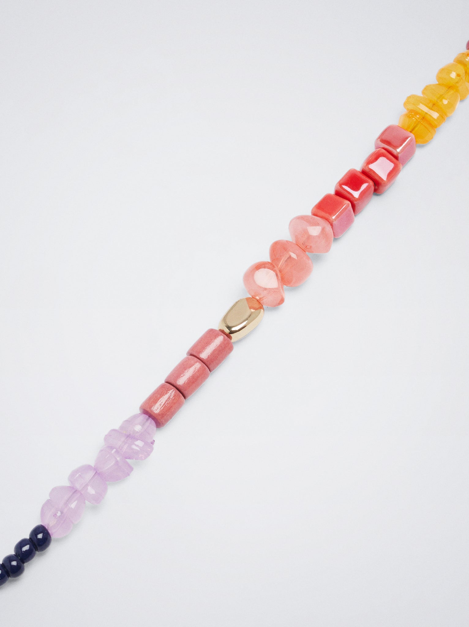 Multicoloured Necklace With Ceramic