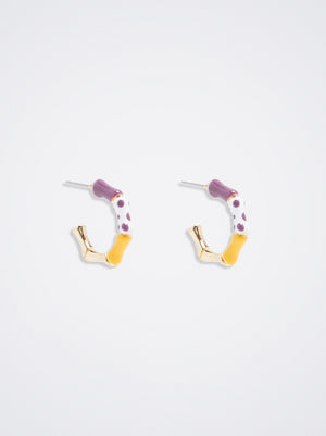 Hoop Earrings With Enamel