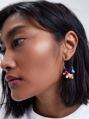 Beaded Hoop Earrings