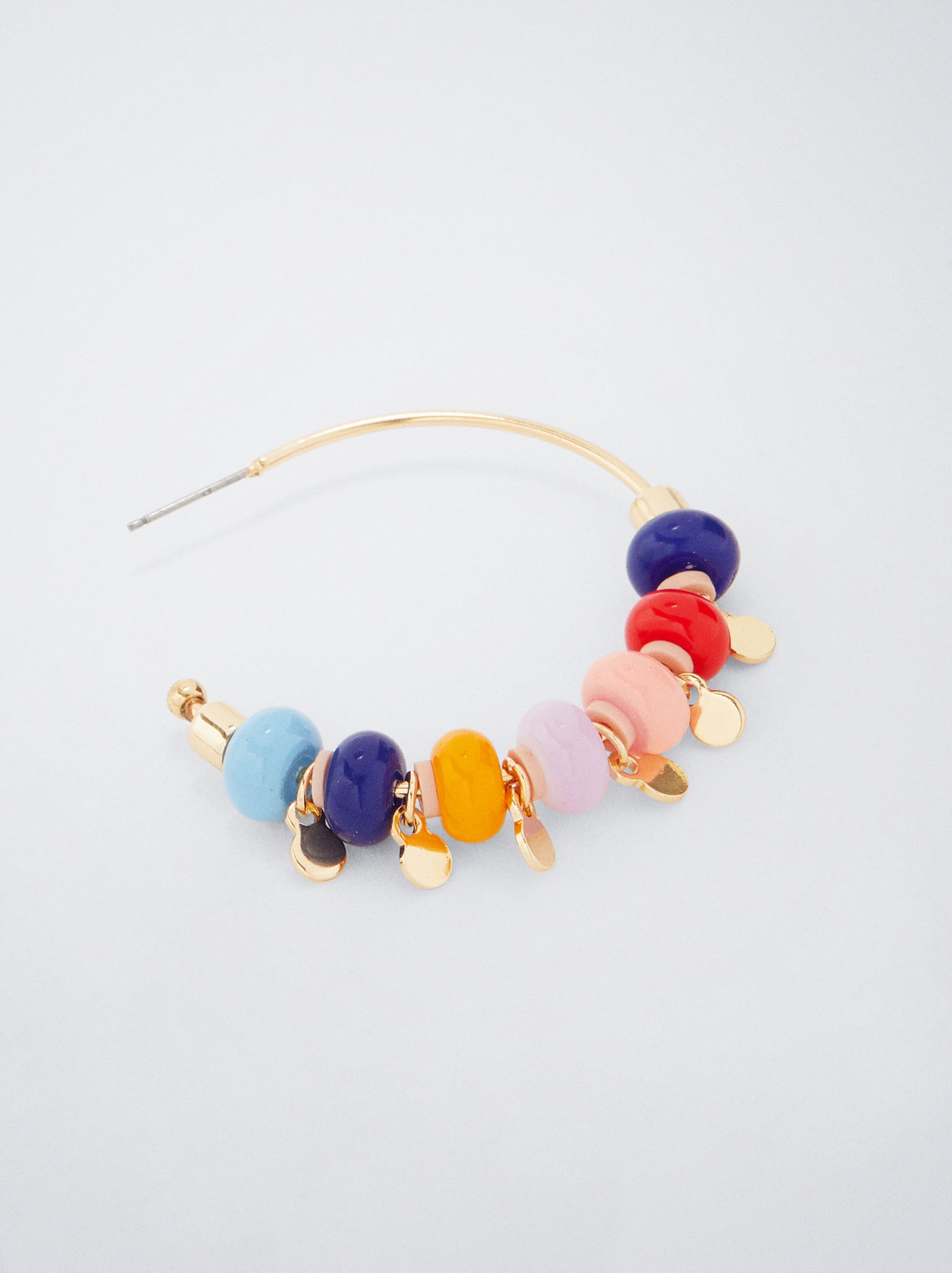 Beaded Hoop Earrings